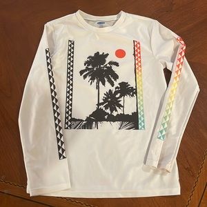 Used Old Navy boy swim shirt size 10/12